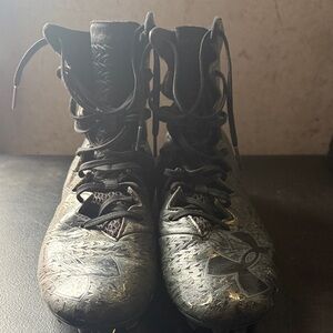 Under Armour Metallic Black Cleats